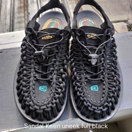 Sandal Keen uneek full black second size 42