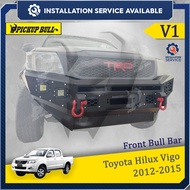 Toyota Hilux Vigo 2012-2015 Front Bull Bar Metal V1 Vigo Gun26 Bull Bar Depan Besi Vigo Kun26 Front 