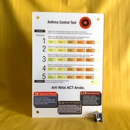 Asthma Control Test Acrylic Poster | Acrylic ACT | Acrylic Asthma Test Control | Asthma Health