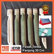TENDA (Pack of 10 get 1 free) Bamboo Tent Pegs Camping Tent Pegs Tent Pegs Bamboo Pegs