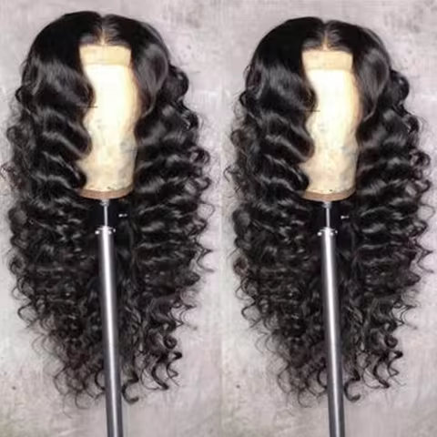 34Inch Glueless Deep Wave 13x4 Lace Wig 250% Density Baby Hair 13x6 5x5 HD Lace For All Ladies