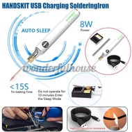 USB Charging Soldering Iron 5V 8W Adjustable Temperature Electric Soldering Iron Kit with Soldering 