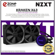 NZXT Kraken X63 280mm AIO Liquid Cooler with RGB | A 10% bigger LED ring allows for more vivid RGB