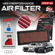 OTP WASHABLE DROP IN AIR FILTER 8K0133843E AUDI A4 B8 A5 Q5 1.8 2.0 cc 2008-2016 Quattro Element Enj