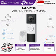 【FAST SHIPPING】TP-Link Tapo D230S1 / D210 / D235 Tapo Smart Battery Video Doorbell (1Y)