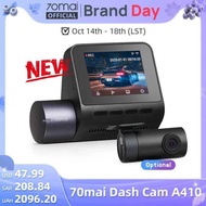 New Dash Cam A410 1440P 2.5K Image F1.55 Dl-Channel Supported GPS Night Vision 24H Parking Upgraded 