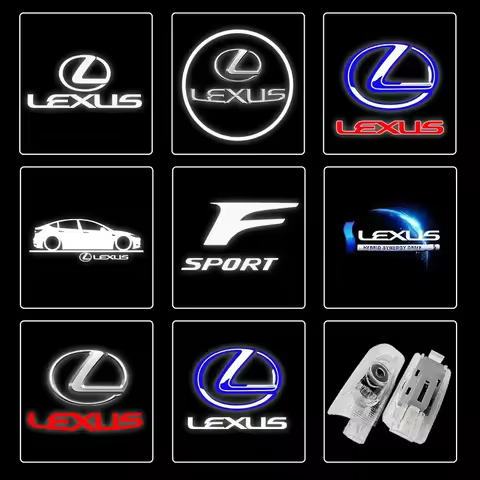 For Lexus LS350 LS400 LS430 LS460 LS500h LS600h LS Series Car Welcome Logo Door Light Ghost Shadow C