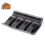 Battery Holder Case AA AAA Battery Storage Bag 4 Pocket for AA/AAA Battery and DSLR Camera Battery