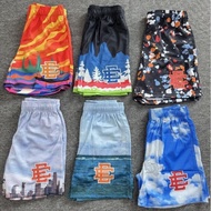 EE print shorts, American fashion brand Eric Emanuel, casual sports mesh drawstring shorts for men