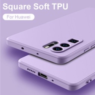 Casing For Huawei Mate 20 P40 P30 P20 Pro Nova 11 11i 10 9 8 8i 7 7i 5T 3i Y90 Y70 Y61 Y9 Y7 Y7a Y7P Y6P Y5P Y9s Y6s Square Soft TPU Phone Cases