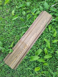 รั้ว ระแนง เมทัลชีท ลายไม้เข้ม3D แผ่นหนา0.35มิล🔥ราคาส่งโรงงาน 10-13cm.ยาว0.50-1.80cm.