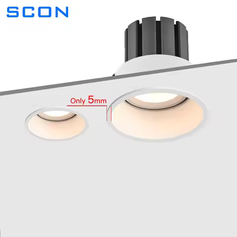 SCON LED Downlight 5W 7W 12W Anti-Glare Ceiling Lamp LED Spot Lights Home Living Room Bedroom Kitche