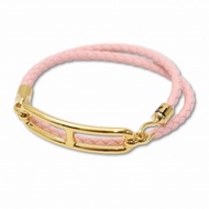 HERMES Bracelet 二 leather Rose Direct from Japan Secondhand