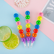[NEW] 7 Colors EMOJI Bullet Crayon Bullet Pencil Writing Utencil Kawaii Cute Emoji Pensel non-sharpe