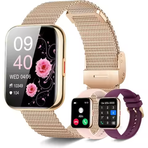 smart Watch (Answer/Make Calls), 1.85"HD Smart Watch for Women, AI Voice Smart Watch for Android/for