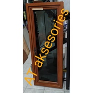 jendela aluminium 60x100 serat kayu