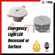 LED Eye ball Emergency Light 6000K day light sirim bomba approved