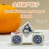 金钱葫芦骰子buah ketam-ketam size:14mm