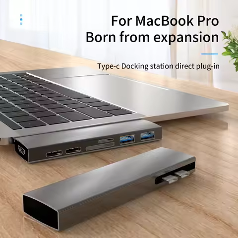 Basix USB C Hub USB For MacBook Pro/Air M1 M2 2021 2020 2019 2018 Thunderbolt 3 PD USB 3.0 SD TF Car