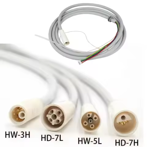 Dental Ultrasonic Scaler Cable Tube 3H/5L/7H/7L Detachable Pipe Hose Plug-in 4 Types