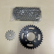 SUZUKI RC80 RC100 RC110 BEST RC RC 80 RC 100 SPROCKET SET 428 WITH CHAIN TKR SPOKET DEPAN BELAKANG S
