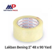 Mitran PACK 2 inch clear duct tape 90 yards / 2 inch clear duct tape 90 yards / 2" clear duct tape 9