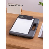 Folder Pengurus Pelbagai Fungsi A4 Folder Fail Perniagaan dengan Klip Papan Kalkulator Penulisan Kot