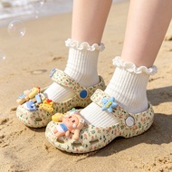 2026 Summer EV Material Children Girls Ballet Hole Shoes Anti-slip Beach Shoes Children Shoes Girls 