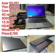 Acer S3 core i7 thin laptop