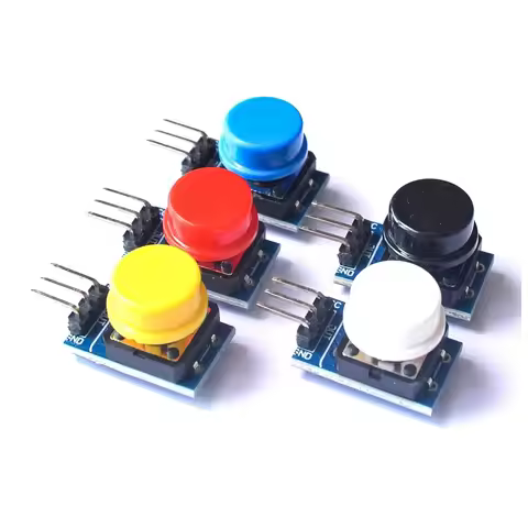5pcs 12X12MM Big key module Big button module Light touch switch module with hat High level output f