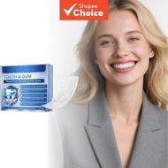 Professional Teeth Cleaning Strips - Water, Glycerin, Propylene Glycol, Hydrogen Peroxide, Mint Extr