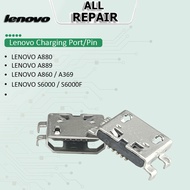 LENOVO CHARGING PORT/PIN LENOVO A880/LENOVO A889/LENOVO A860/LENOVO A369/LENOVO S6000/LENOVO S6000F