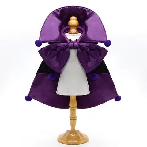 Stand-collar Halloween Pet Costume Adjustable Easy To Wear Dogs Knight Cape Soft Fabric Bow Kitten P