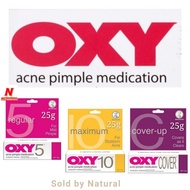 OXY 5 Regular 25g / OXY 10 Maximum 25g / OXY Cover-up 25g Original