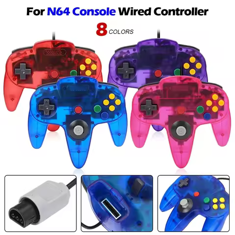 NEW Wired Gamepad for N64 Console Controller for N64 Classic Joystick for Retro Game Console Control