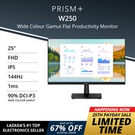 PRISM+ W250 | 25" IPS 144Hz Productivity Monitor Gaming Monitor [1920 x 1080]