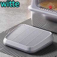 WITTE Cat Litter Catcher Ramp Box, Washable Double Layer Trapping Litter Steps, Premium Universal Ea