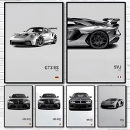 Designer Car SVJ GT3RS G80M3C GT3 RS Canvas Wall Art Print Poster Coffee Home Decor