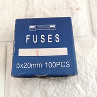 Glass fuse 20x5mm 5x20mm 1A small glass fuse per piece