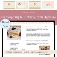 數碼 Landscape Digital Notebook (Dotted Paper) for Goodnotes, Notability etc.