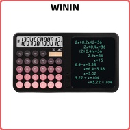 WININ Scientific Calculator, 12-Digit Dual Power Supply  Calculator, With LCD Writing Board Large LC