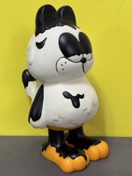 特價二手Garfield x Panda Garfield Paint Figure 加菲貓x聾貓8吋糖膠公仔