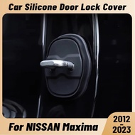 For NISSAN Maxima 2012-2023 Car Door Shock Absorber Door Lock Protector Silicone Auto Door Lock Latc