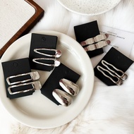 Hair Clip Bangs Metal Silver Duckbill Korean Style Wave Fringe Fixer [RS1646]