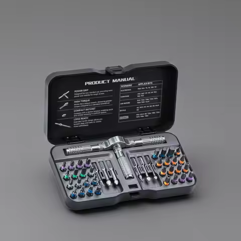 24-66 in 1 Magnetic Screwdriver Set DIY Ratchet Screwdriver Set Multi Bit Drive Set with Detachable 