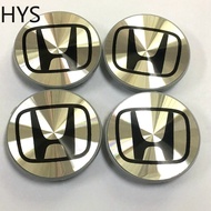 HYS 4Pcs 69mm For Honda Civic Accord CRV  Wheel Emblem Hub Center Cap Badge Logo