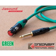 (Assembled Cable) [WIRE] Jiasound XLR Mic Cable (F) to Phone Mono 6.35 (Use YM-002BG + 814BG S-001)
