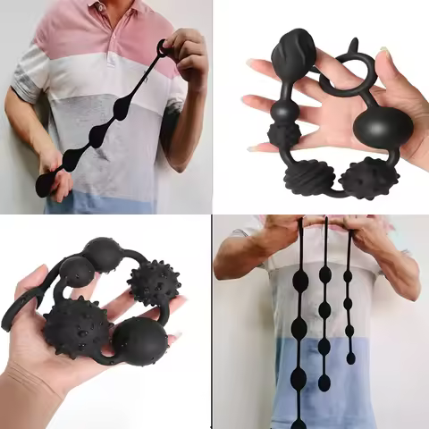 Factory Sales Anal Beads Balls Pull Ring Butt Plug Anal BallsSex Toys for Women Anus Masturbator Men