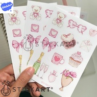 [STICKART] valentine's sticker/ dear birthday sticker/ love asthetic sticker/ pink girl sticker PREM