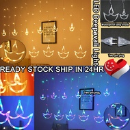 4M Deepavali Curtain String Lights Diwali Fairy Lights Window Waterproof Flashing LED String Lights Room Hari Raya Decor